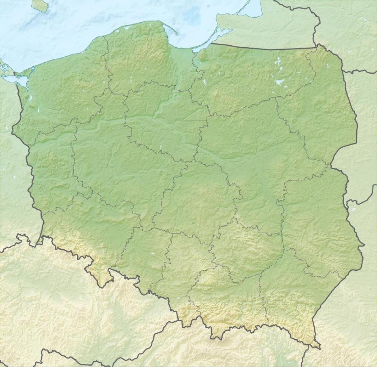 山在波兰地图