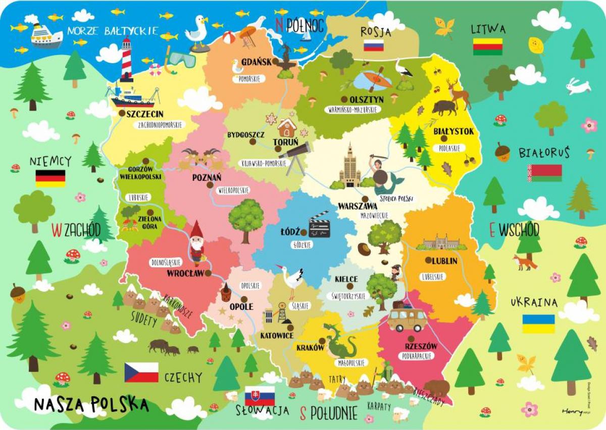 波兰旅游景点地图